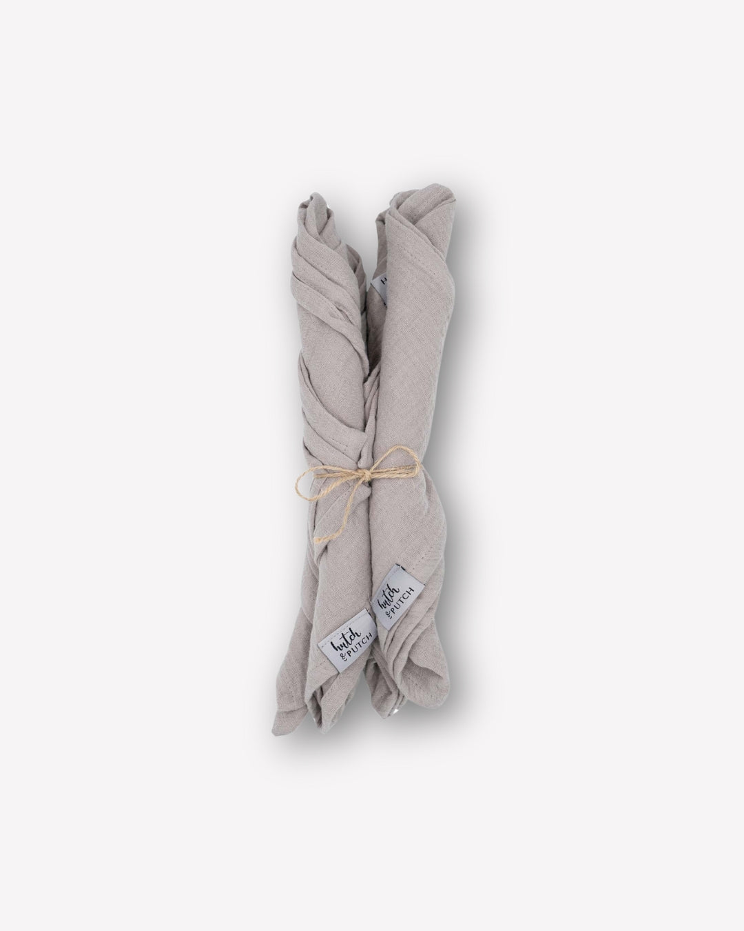 Musselin-Servietten "Anne-Marie" • Stein - hutch&putch GmbH