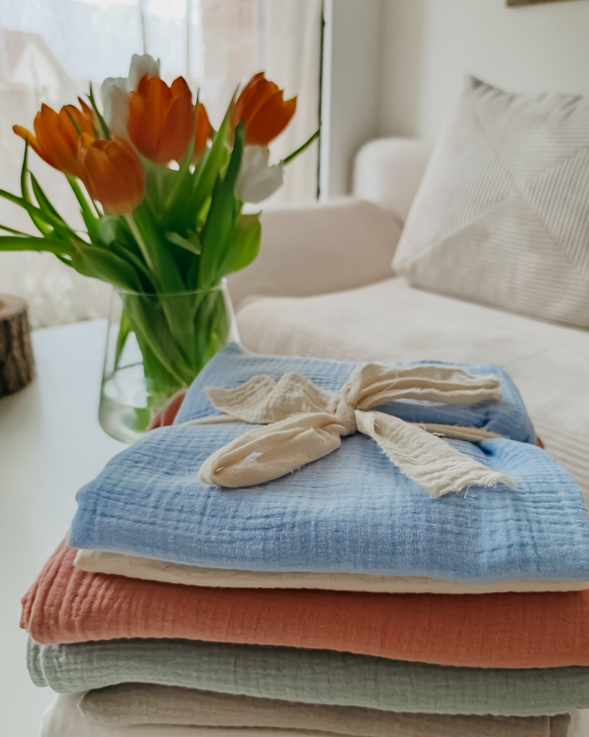 Free muslin fabric scrap package - hutch&putch GmbH