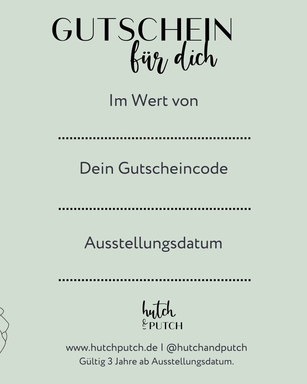 Gutschein - hutch&putch GmbH