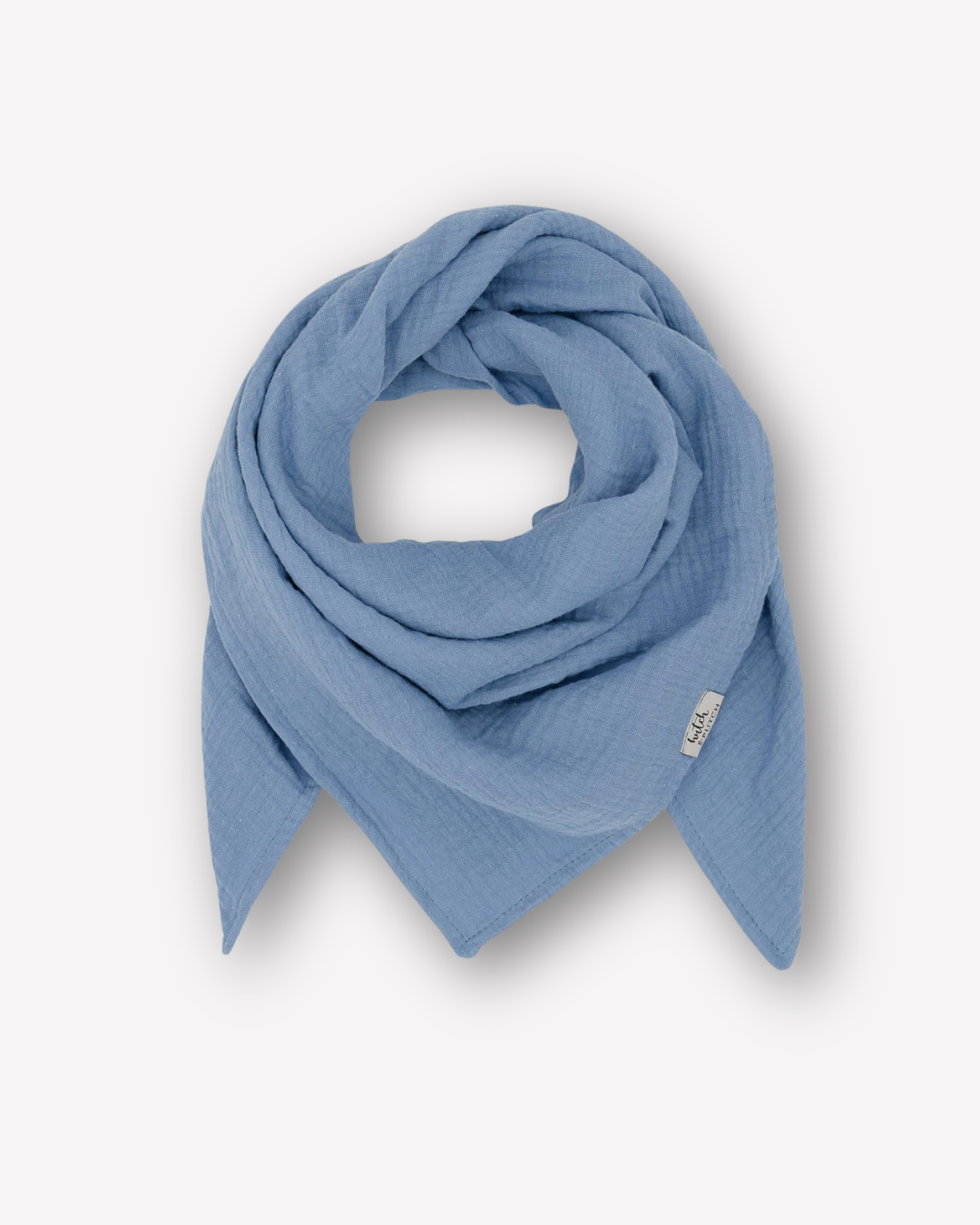 Musselin-Halstuch Kinder • Dusty Blue - hutch&putch GmbH