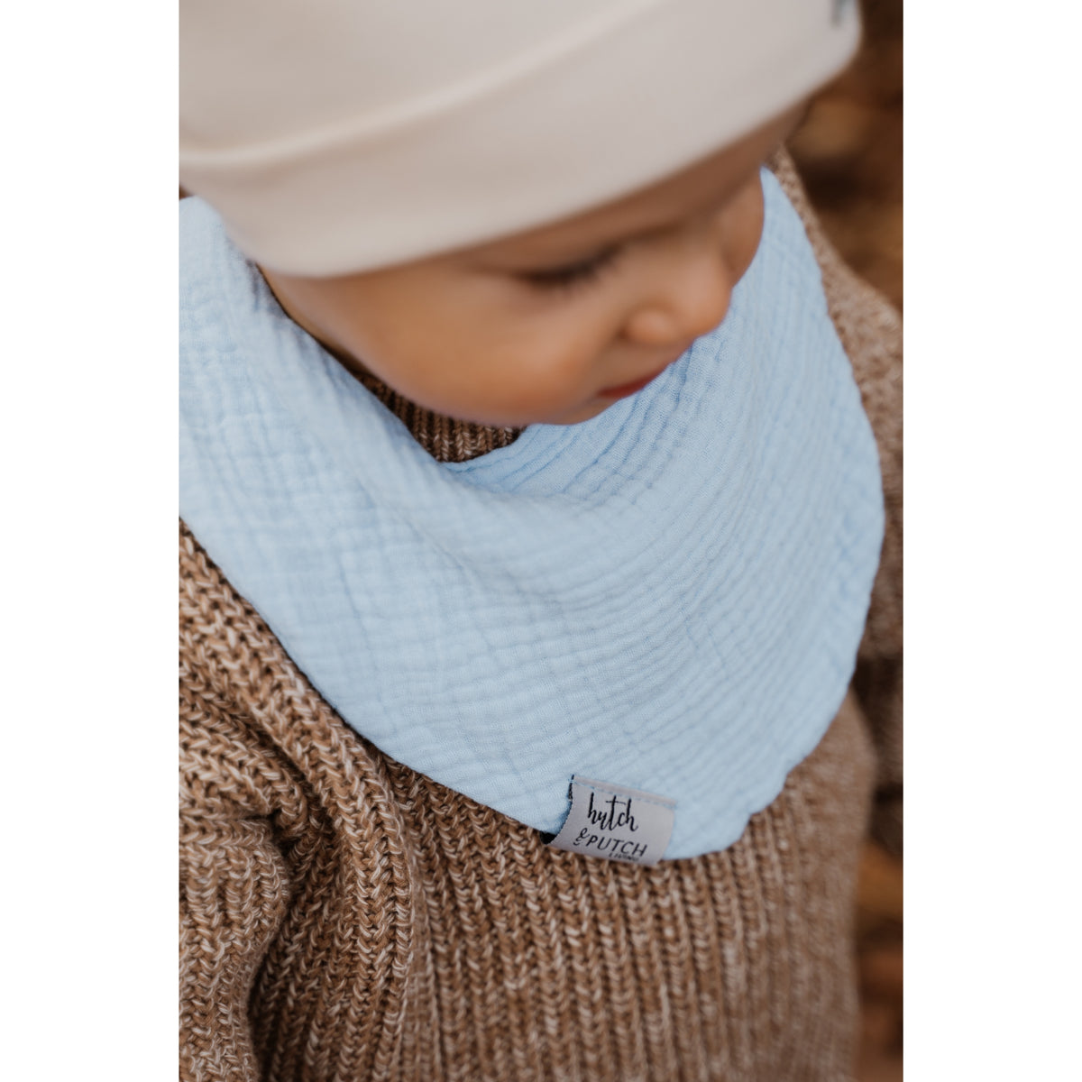 Muslin bib • Light blue - hutch&putch GmbH