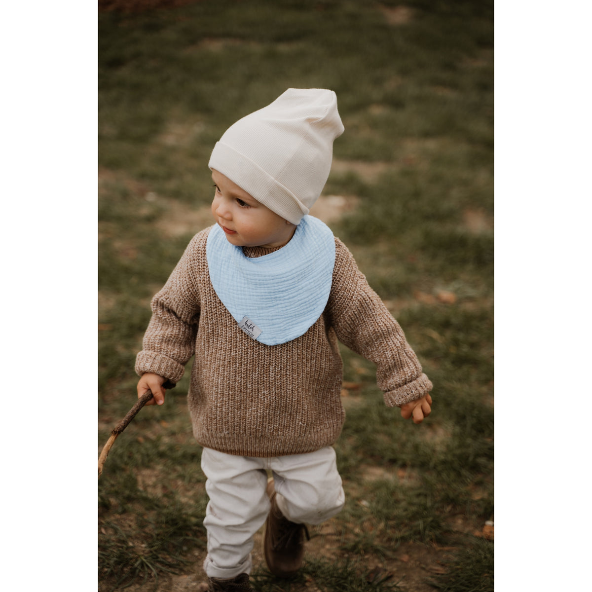 Muslin bib • Light blue - hutch&putch GmbH