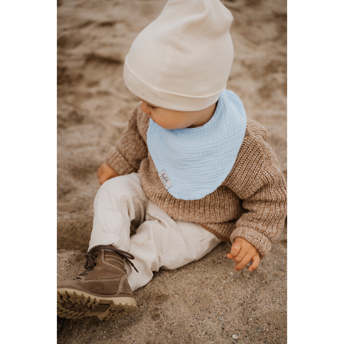 Muslin bib • Light blue - hutch&putch GmbH