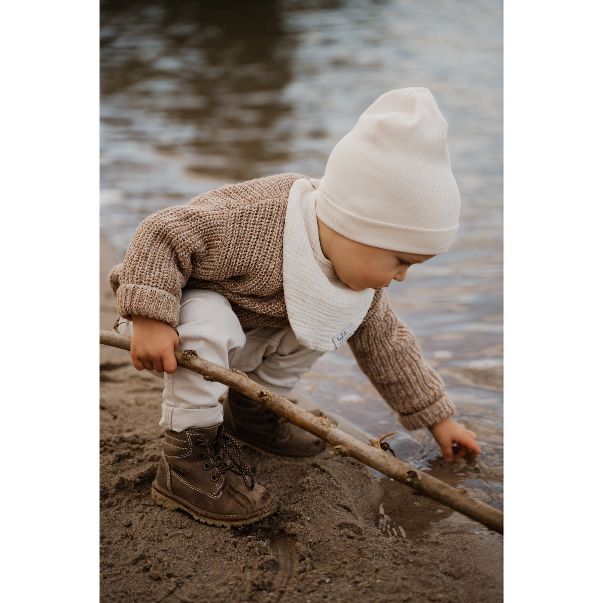 Muslin bib • Beige - hutch&putch GmbH