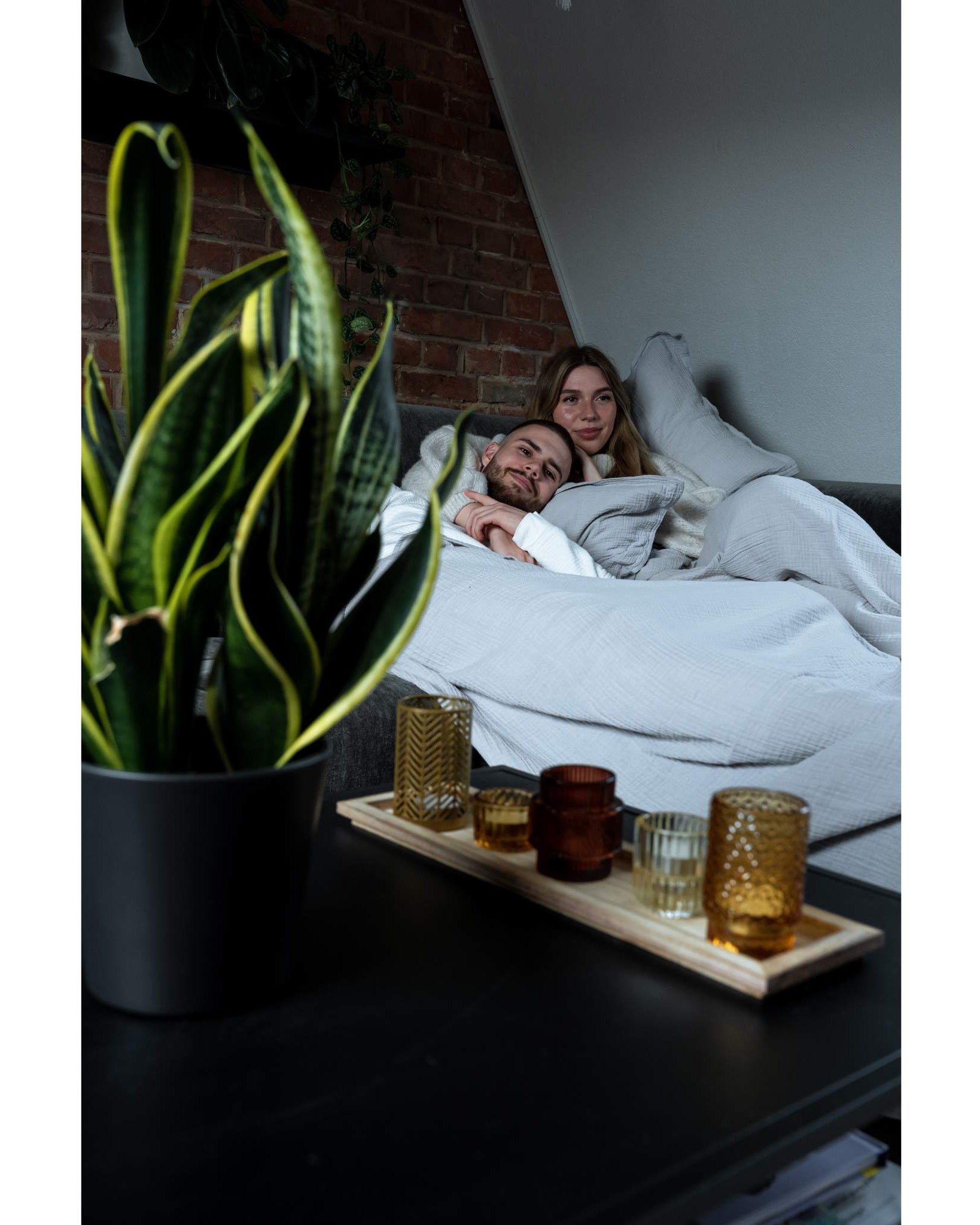 Musselin-Sommerdecke "Josephin" • Light Grey - hutch&putch GmbH