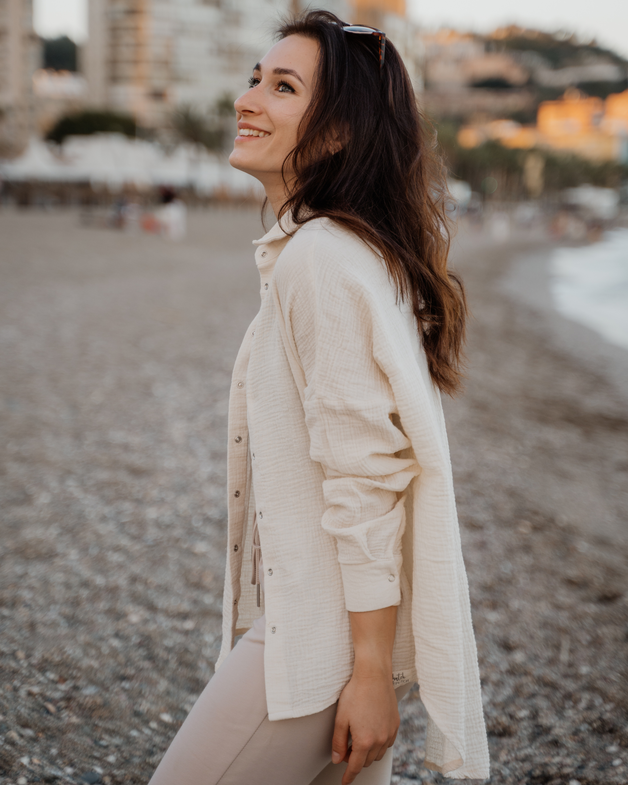 Oversize Musselin-Bluse "Maja" - hutch&putch GmbH