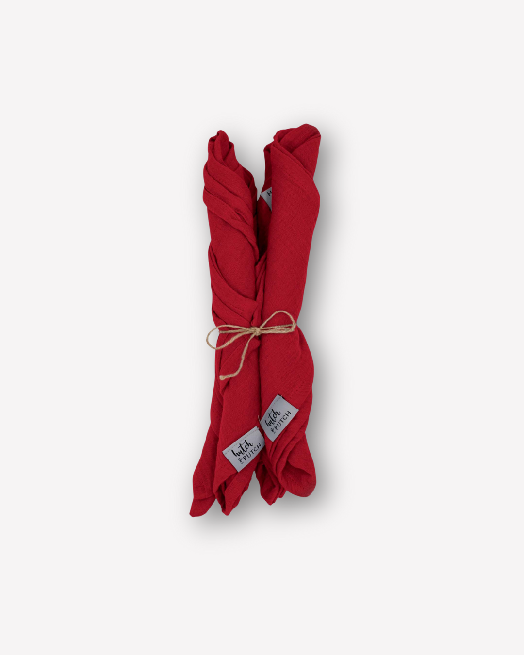 Musselin-Servietten "Anne-Marie" • Cranberry • 4er-Set - hutch&putch GmbH