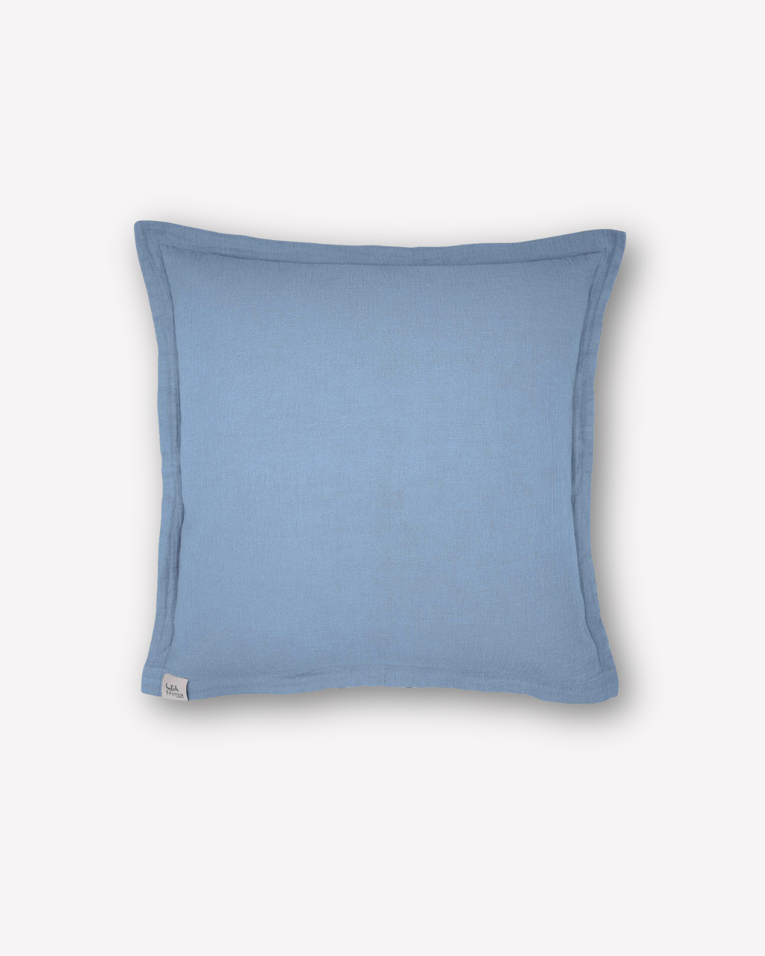 Musselin-Sofakissenbezug "Adela" • Dusty Blue - hutch&putch GmbH