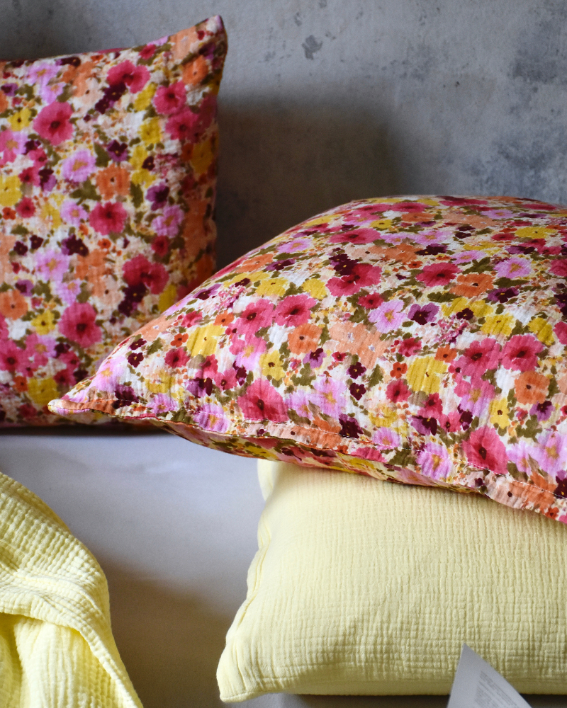 Musselin-Kopfkissen "Eliane" • Flowerful - hutch&putch GmbH