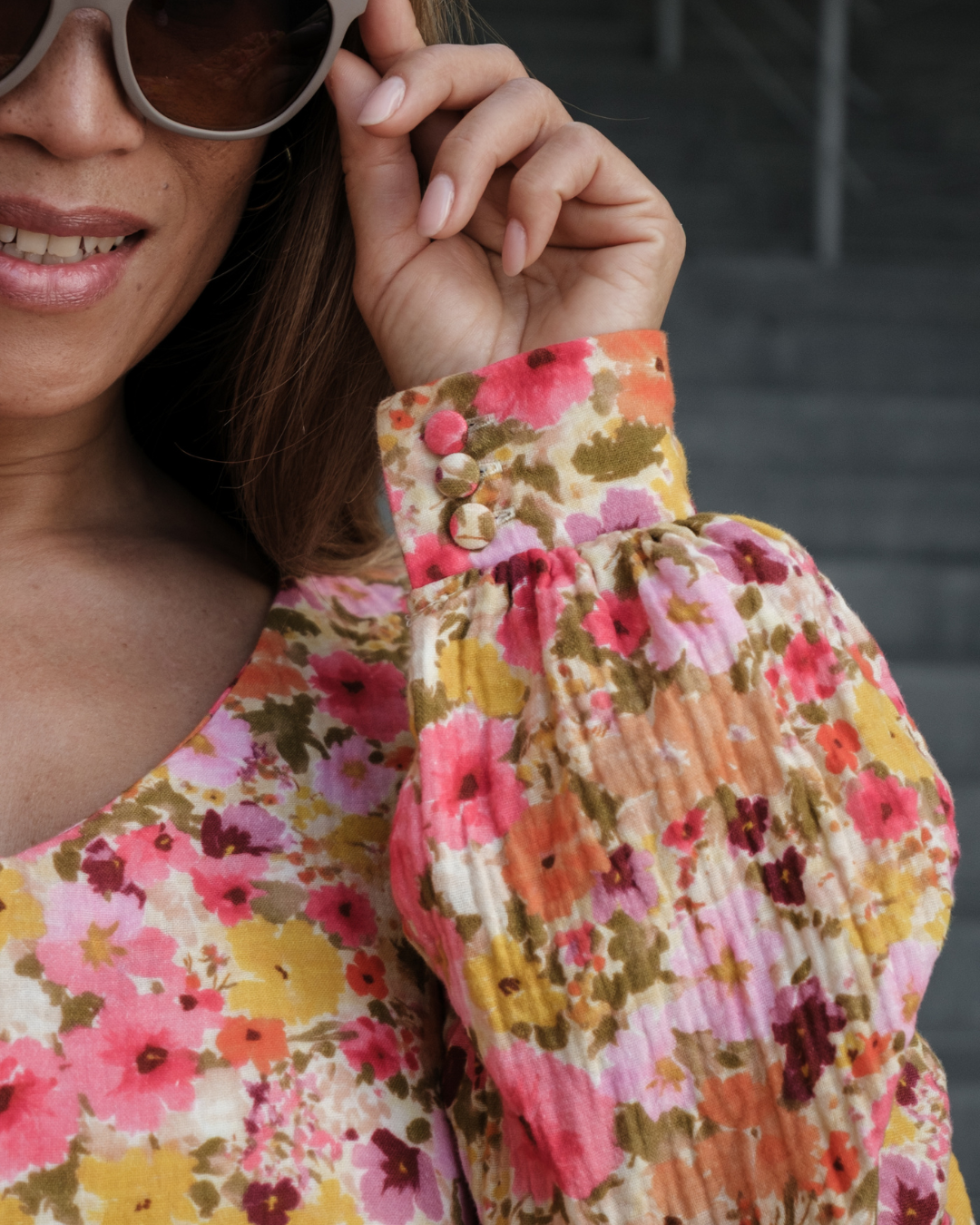 Musselin-Bluse "Jule" • Flowerful Edition - hutch&putch GmbH