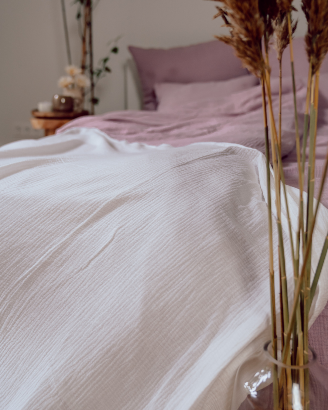 Musselin-Tagesdecke "Matilda" • Off-White - hutch&putch GmbH