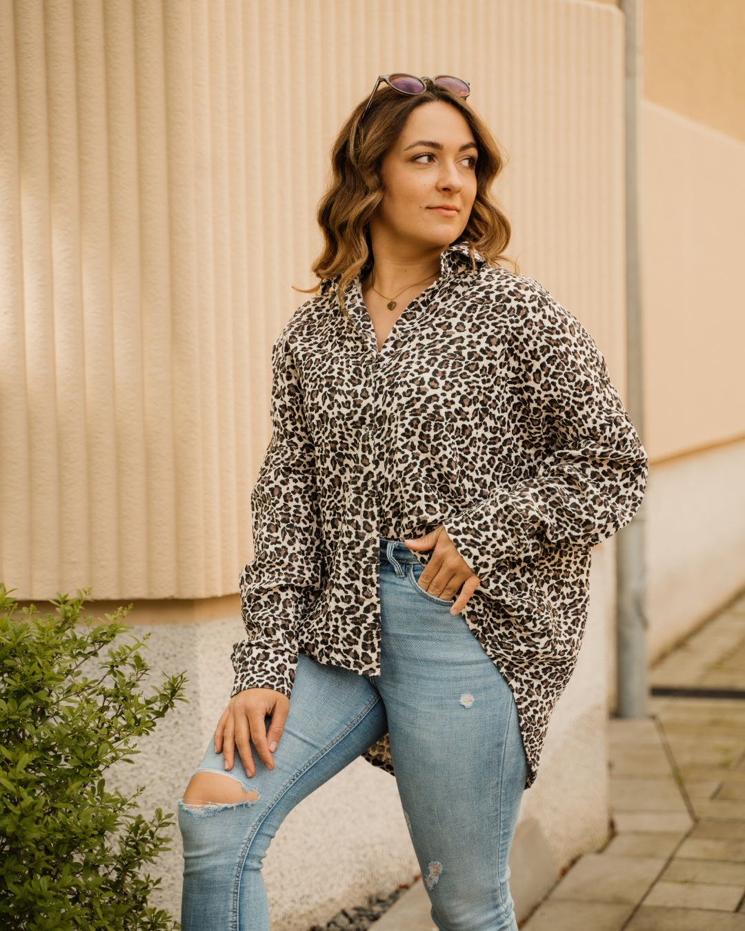 Oversize Musselin-Bluse "Maja" • Leo Edition - hutch&putch GmbH