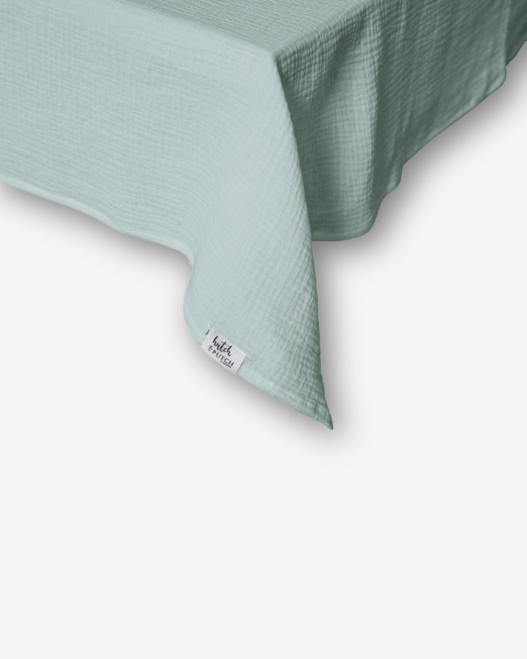 Musselin-Tischdecke "Angelina" • Aquamarine - hutch&putch GmbH
