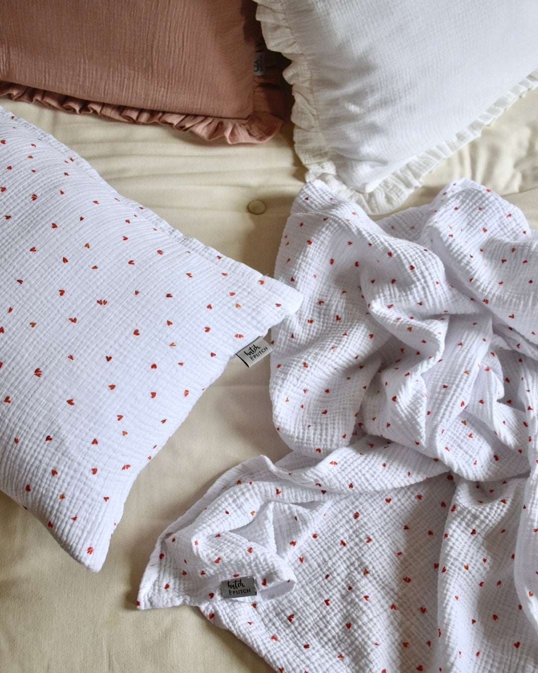Musselin-Sommerdecke "Josephin" • Little Love Edition - hutch&putch GmbH