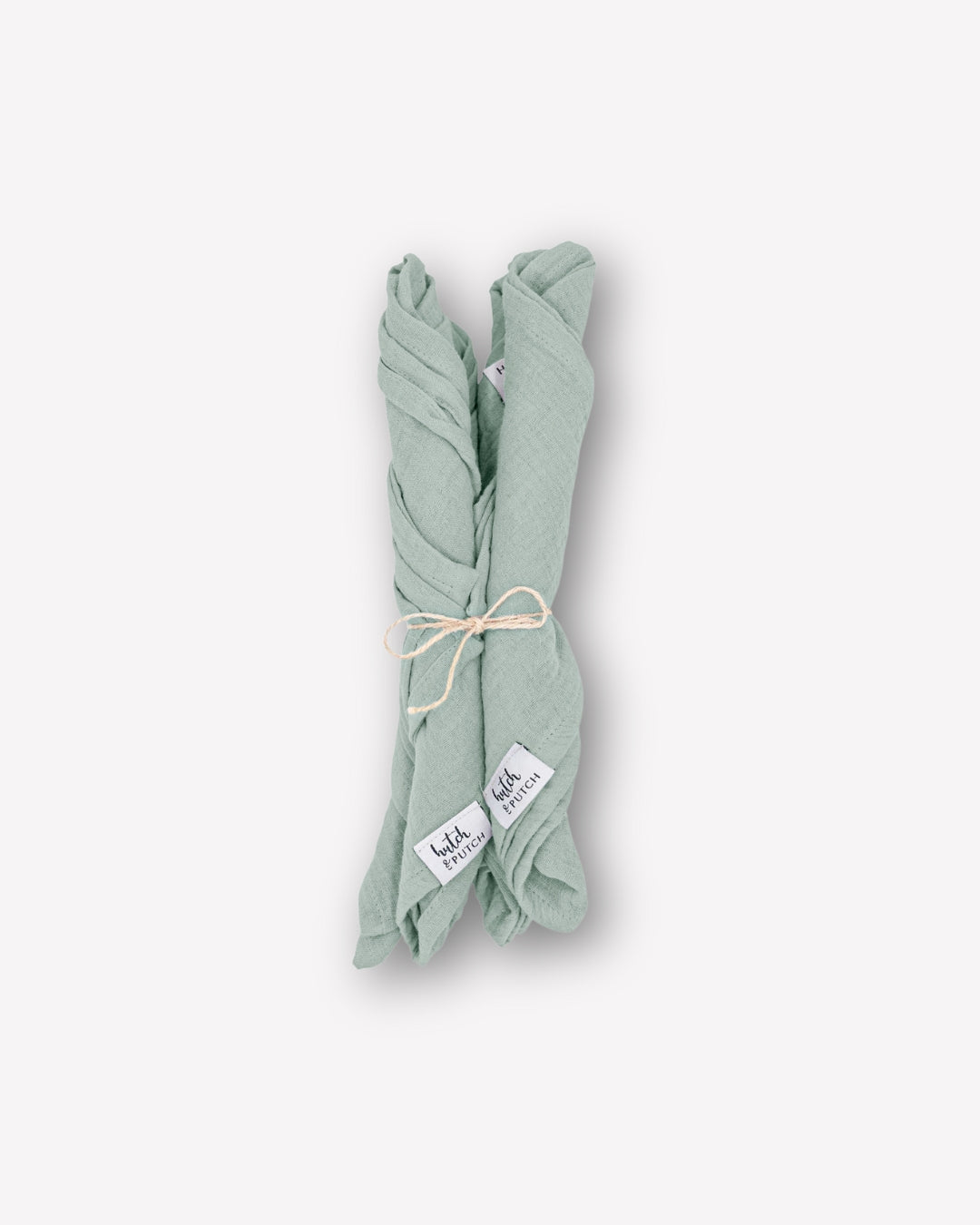 Musselin-Servietten "Anne-Marie" • Aquamarine - hutch&putch GmbH