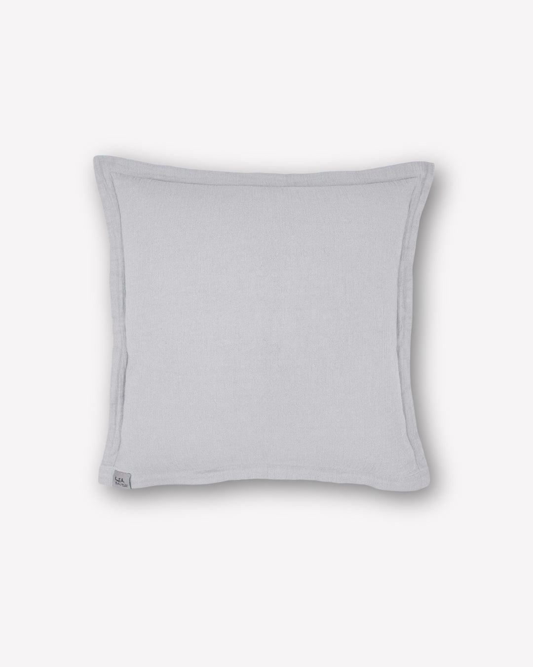 Musselin-Sofakissenbezug "Adela" • Light Grey - hutch&putch GmbH