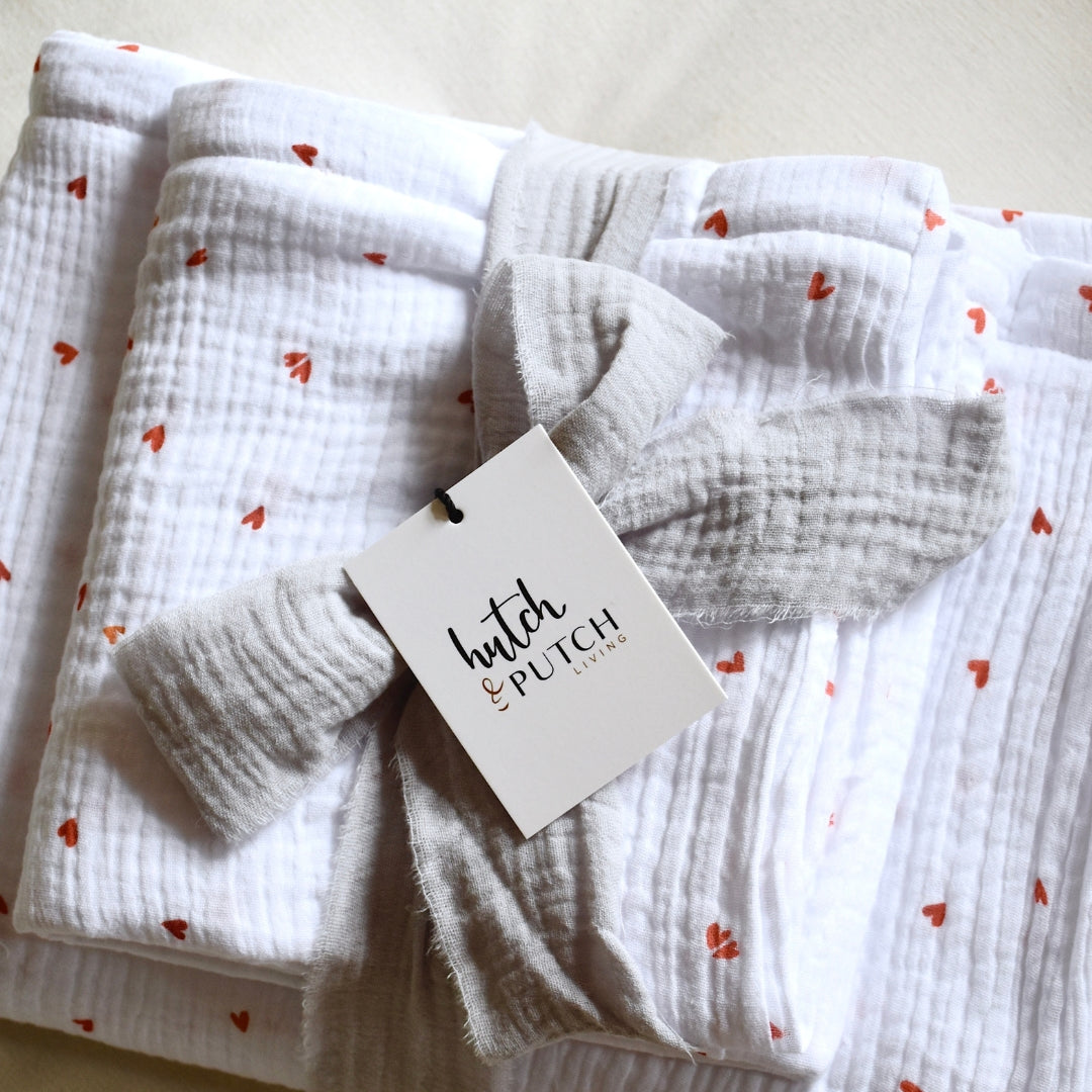 Musselin-Kopfkissen "Eliane" • Little Love Edition - hutch&putch GmbH