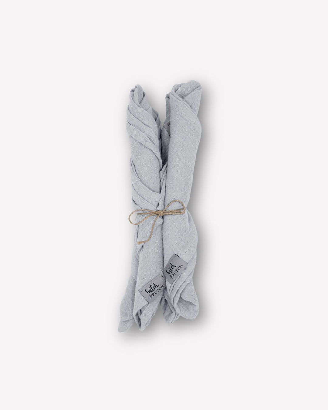Musselin-Servietten "Anne-Marie" • Light Grey - hutch&putch GmbH