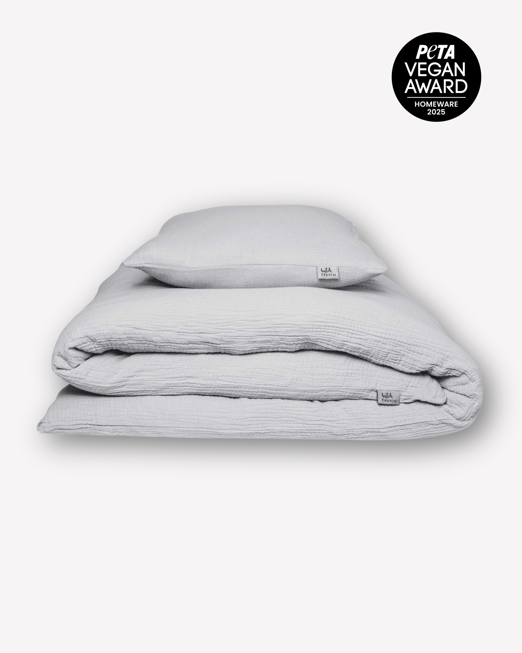 Bio Bettwäsche "Eliane" • Light Grey - hutch&putch GmbH