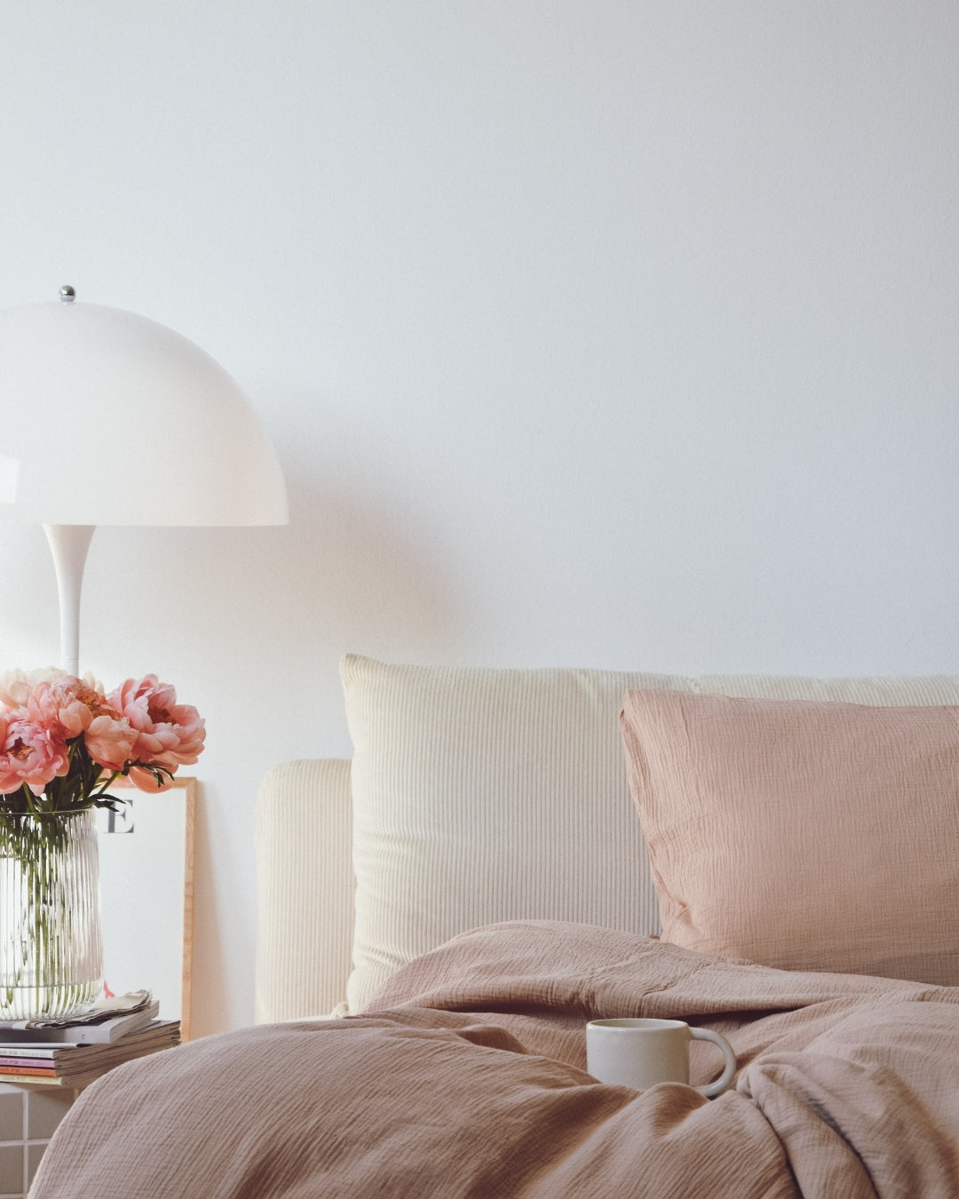 Musselin-Kopfkissen "Eliane" • Blush - hutch&putch GmbH