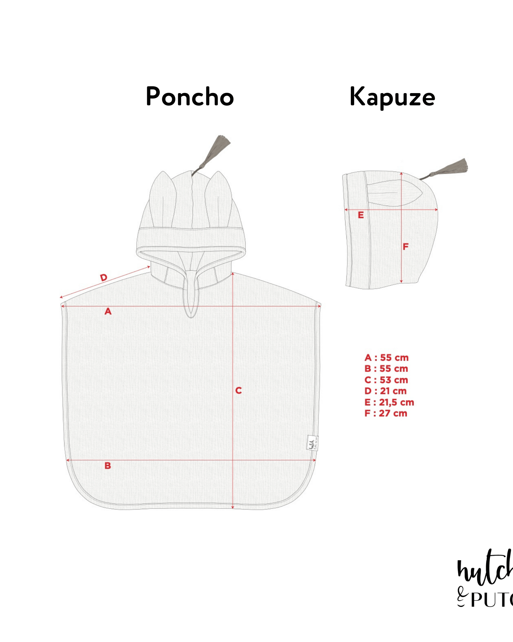 Musselin-Badeponcho - hutch&putch GmbH