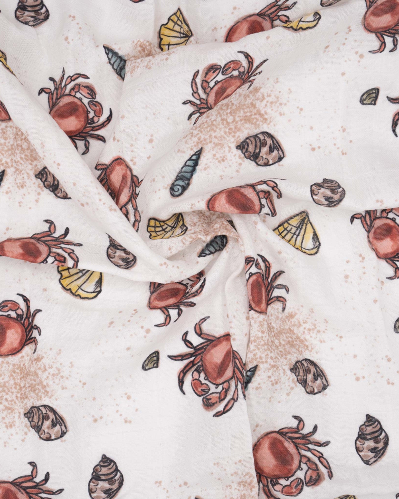 Mulltuch Bio Baumwolle 120x120cm • Sealife - hutch&putch GmbH