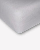 Musselin-Spannbettlaken "Eliane" • Light Grey - hutch&putch GmbH