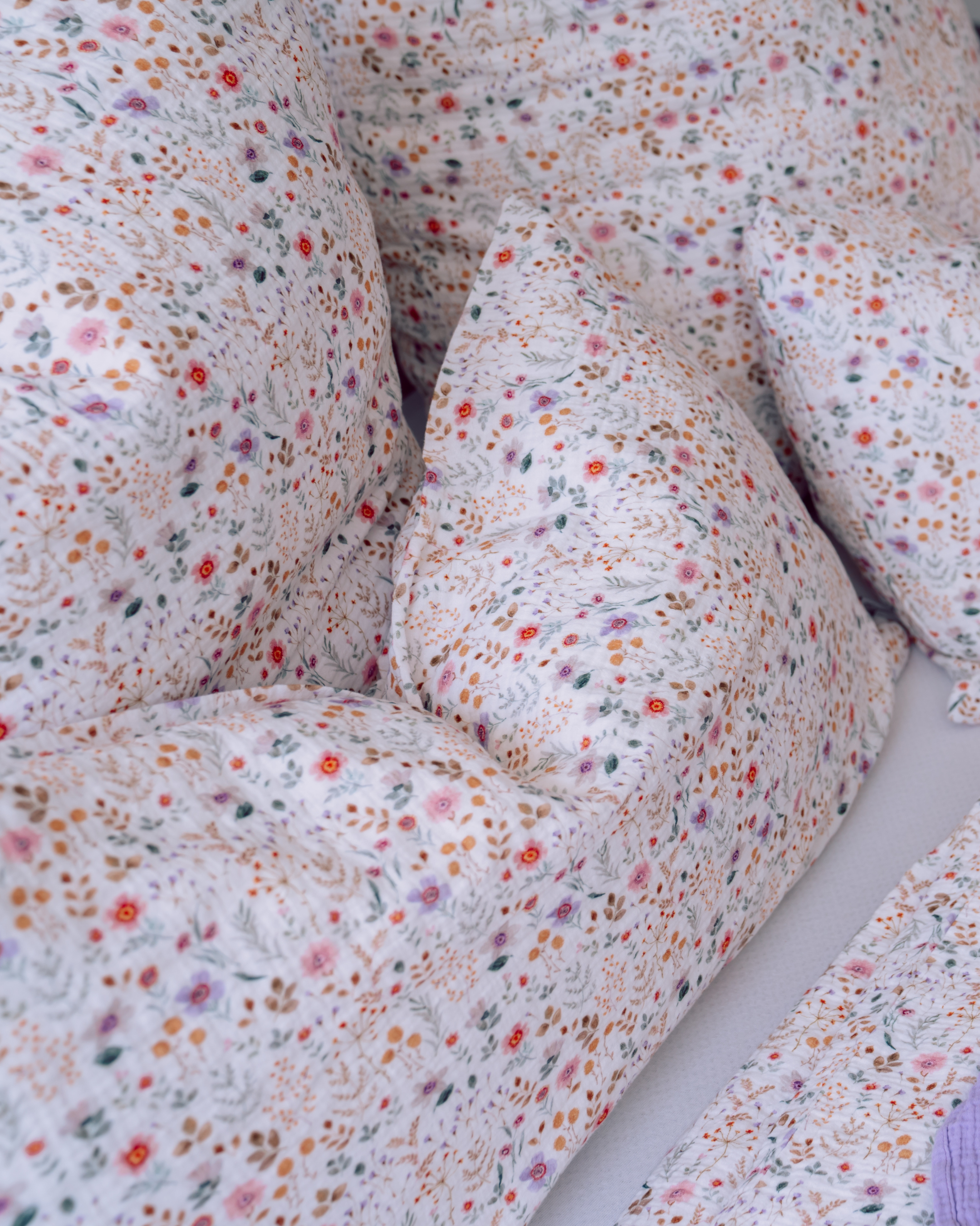 Musselin-Kopfkissen "Eliane" • Wildflowers Edition • VORBESTELLUNG - hutch&putch GmbH