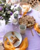 Musselin-Tischdecke "Angelina" • Lavendel - hutch&putch GmbH