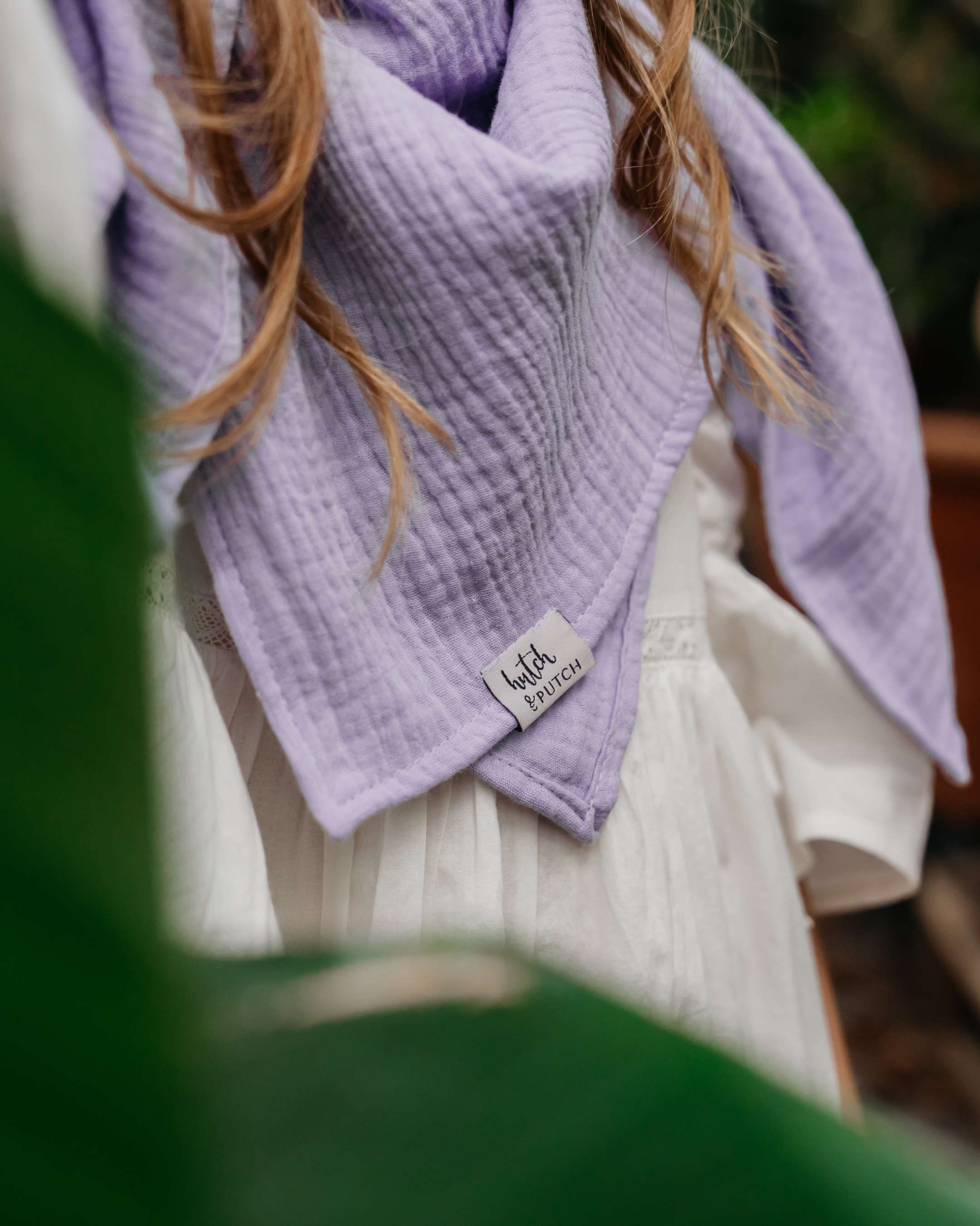 Musselin-Halstuch Kleinkinder • Lavendel - hutch&putch GmbH