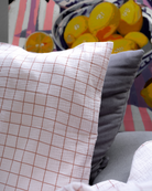 Musselin-Sofakissen "Adela" • Rosa Karo Edition - hutch&putch GmbH