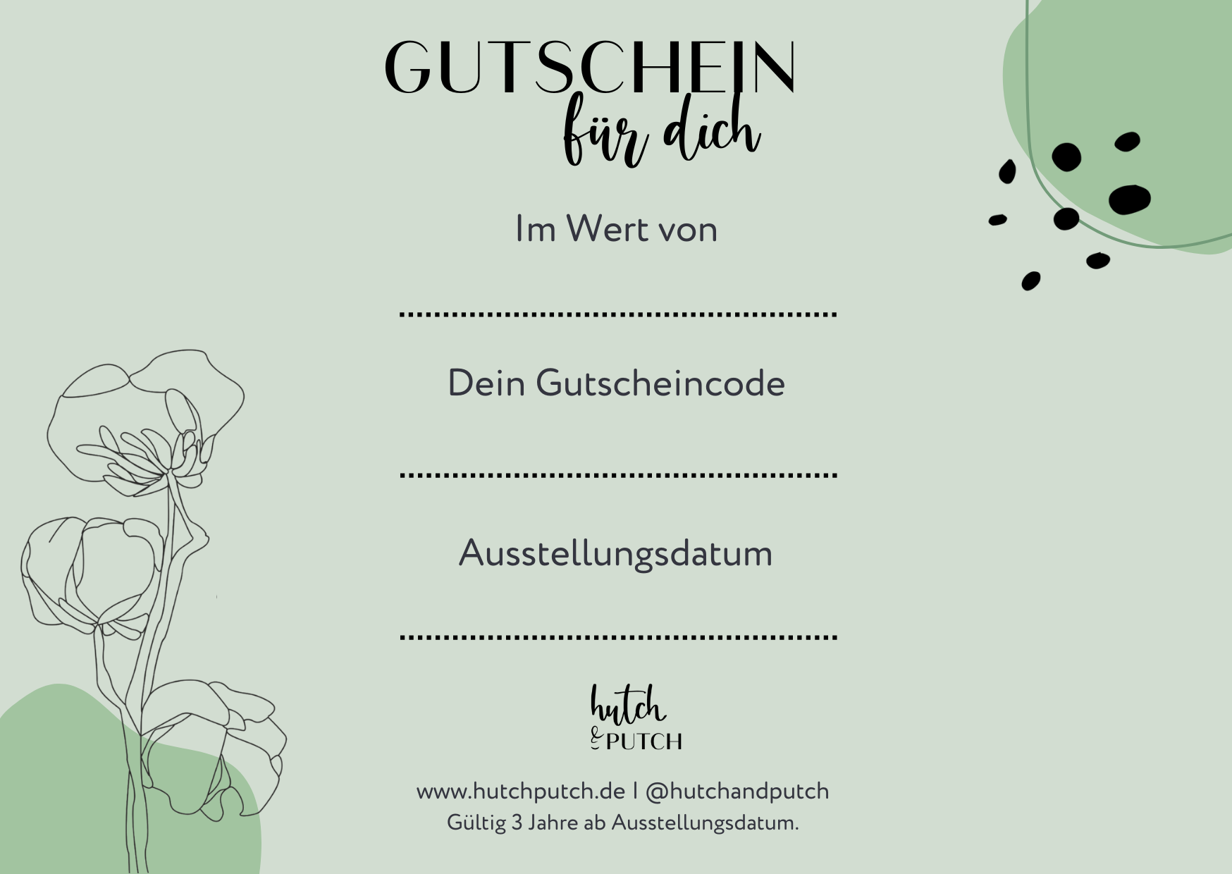 Gutschein - hutch&putch GmbH