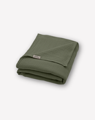 Musselin-Sommerdecke "Josephin" • Olive Green - hutch&putch GmbH