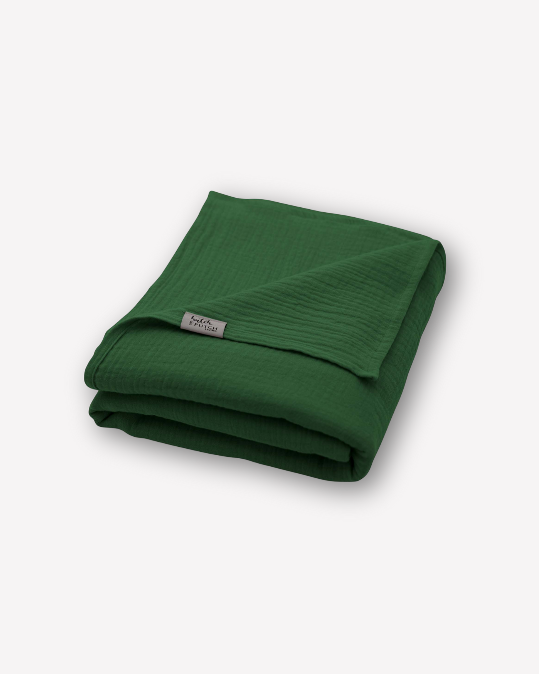 Muslin summer blanket "Josephin" • Fir green - hutch&putch GmbH