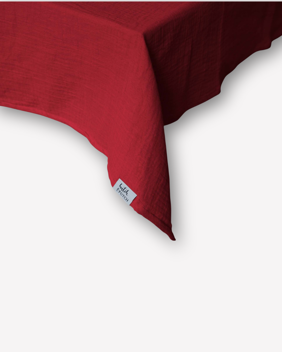 Musselin-Tischdecke "Angelina" • Cranberry - hutch&putch GmbH