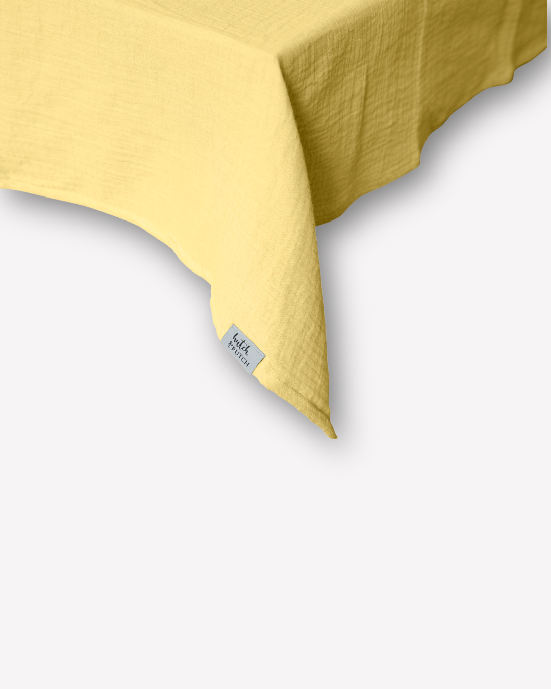 Musselin-Tischdecke "Angelina" • Soft Yellow - hutch&putch GmbH