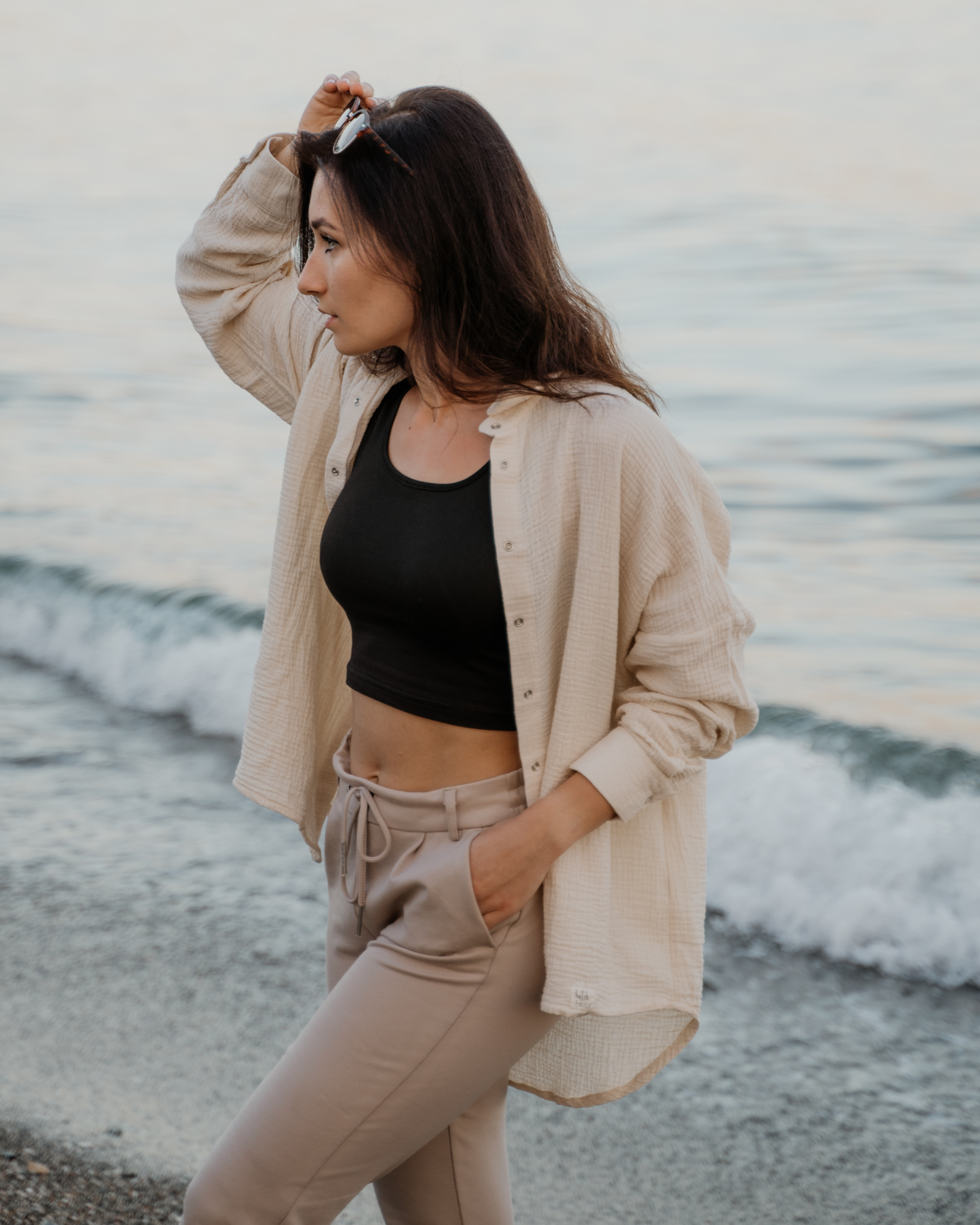 Oversize Musselin-Bluse "Maja" - hutch&putch GmbH
