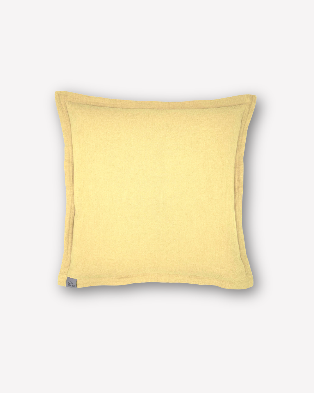 Musselin-Sofakissenbezug "Adela" • Soft Yellow - hutch&putch GmbH