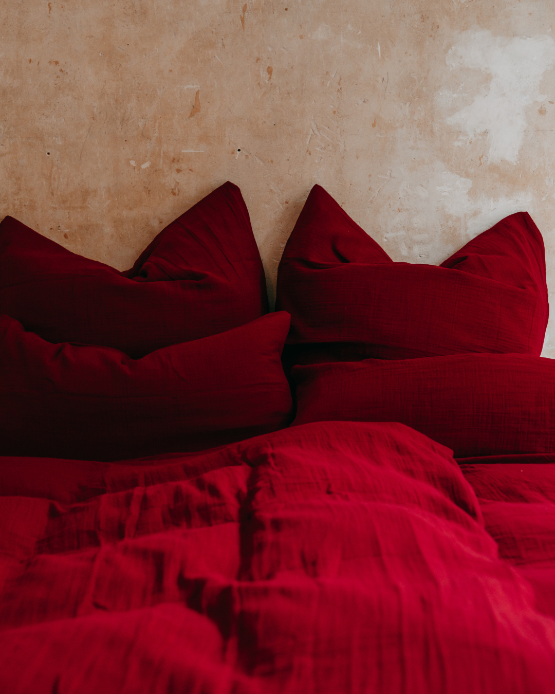 Bio Bettwäsche "Eliane" • Cranberry - hutch&putch GmbH