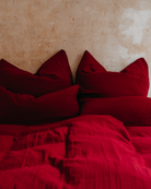 Bio Bettwäsche "Eliane" • Cranberry - hutch&putch GmbH