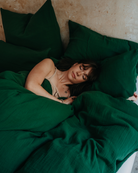 Bio Bettwäsche "Eliane" • Tannengrün - hutch&putch GmbH