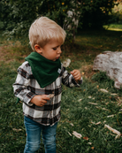 Musselin-Halstuch Kinder •  Tannengrün - hutch&putch GmbH