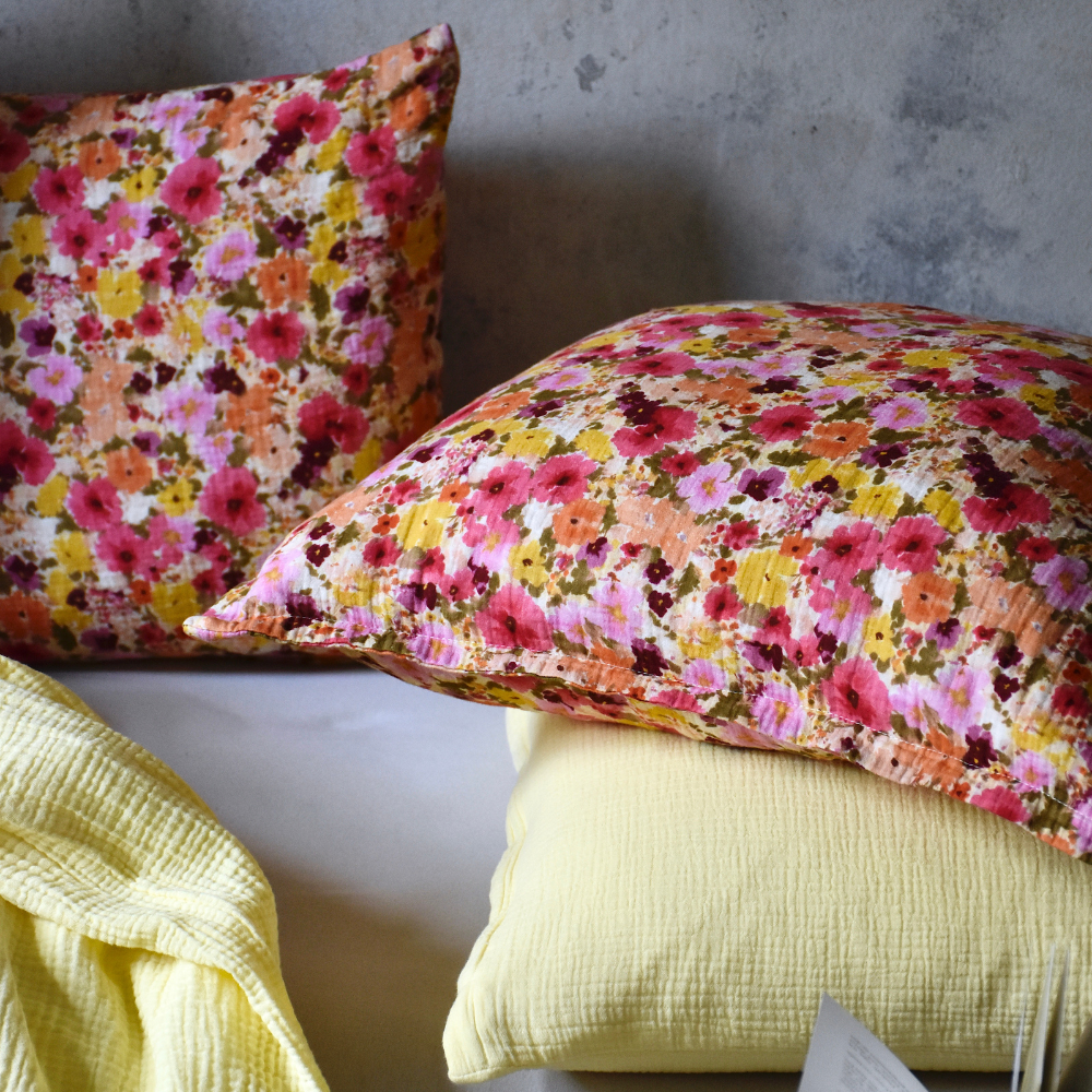 Musselin-Kopfkissen "Eliane" • Flowerful - hutch&putch GmbH