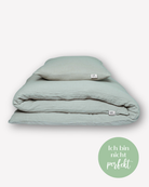 Muslin bed linen • Aquamarine • 135x200 cm / pillow 80x80 cm • Love at second sight - hutch&putch GmbH
