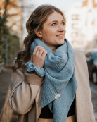 Musselin-Halstuch Erwachsene • Dusty Blue - hutch&putch GmbH