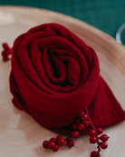 Musselin-Servietten "Anne-Marie" • Cranberry • 4er-Set - hutch&putch GmbH