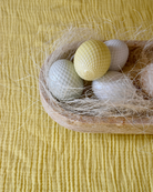 Musselin-Tischdecke "Angelina" • Soft Yellow - hutch&putch GmbH