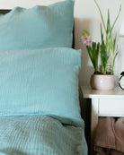 Musselin-Kinderbettwäsche "Eliane" 100x135cm • Sky Blue - hutch&putch GmbH