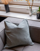 Musselin-Sofakissenbezug "Adela" • Aquamarine - hutch&putch GmbH