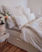 Musselin-Kopfkissen "Eliane" • Off-White - hutch&putch GmbH